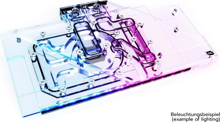 Produktbild Alphacool Eisblock Aurora GPX-A Radeon RX 6800/6800XT ROG Strix/TUF mit Backplate - Acryl + Nickel