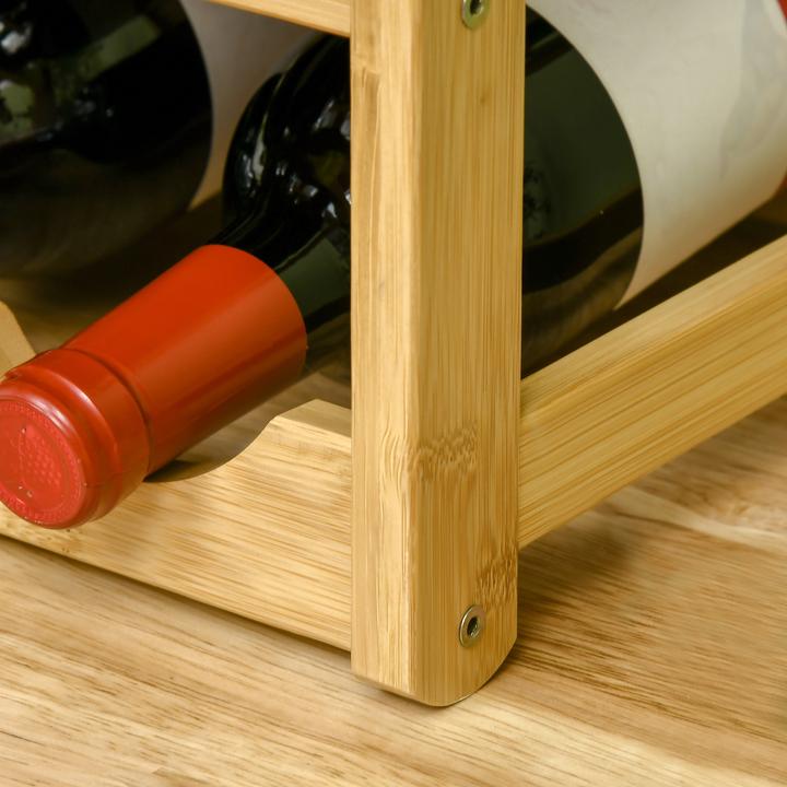 Image du produit Homcom Casier à vin avec grand espace de rangement (43 x 23.5 x 38 cm, 16 bouteilles)