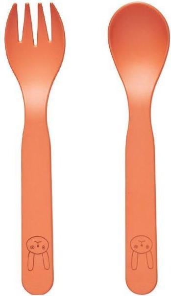 Actual product image OYOY Mini Pullo apricot children's cutlery set