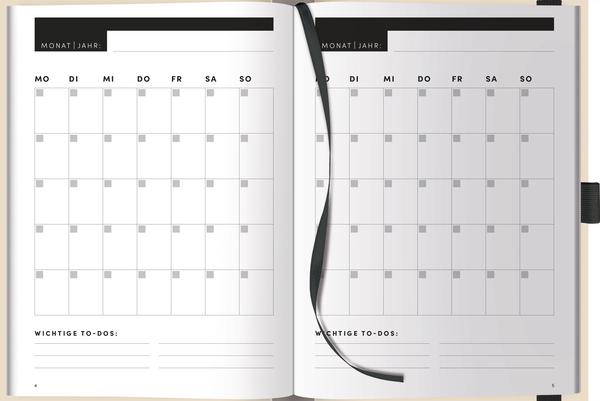 Produktbild Projekt-Meeting Planer Sand (A5, Blanko, Harter Einband)