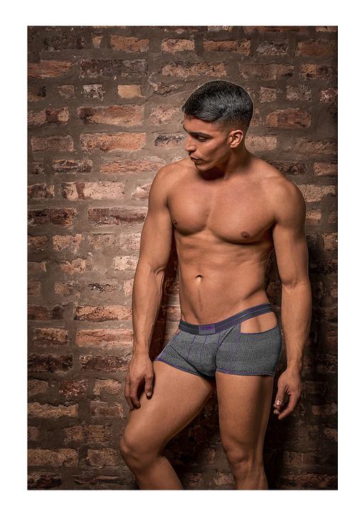 Productafbeelding Male Power Uitgesneden kort Heather Haze (M)