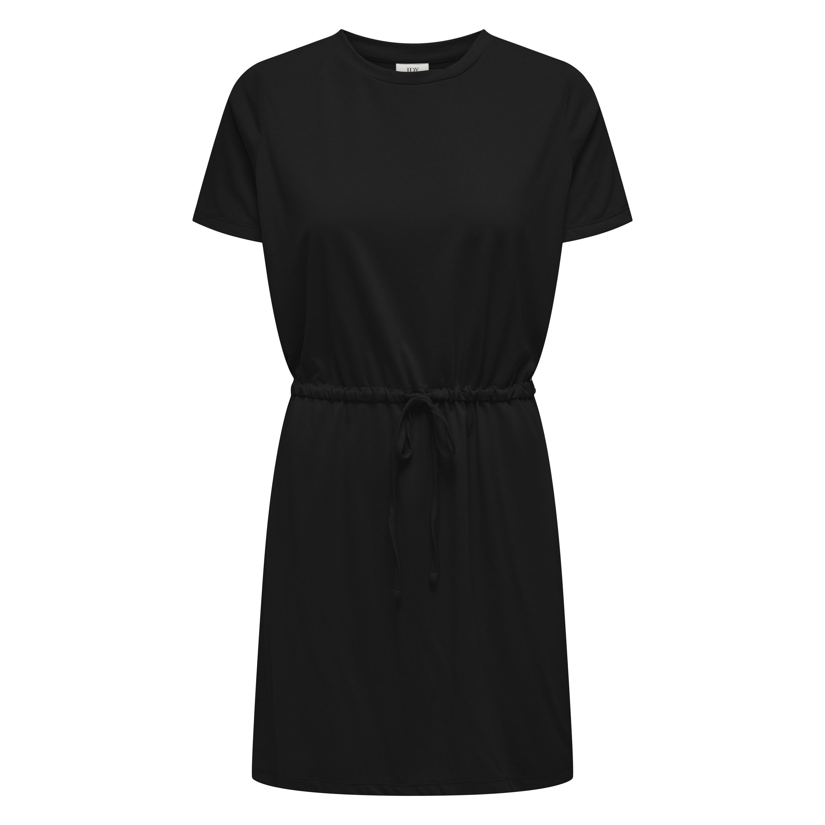 JdY, Damen, Kleider, Normal Geschnitten Rundhals Kurzes Kleid, Schwarz, (L)