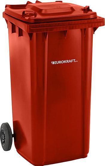Actual product image eurokraft pro Large plastic waste garbage can, according to DIN EN 840 (240 l)