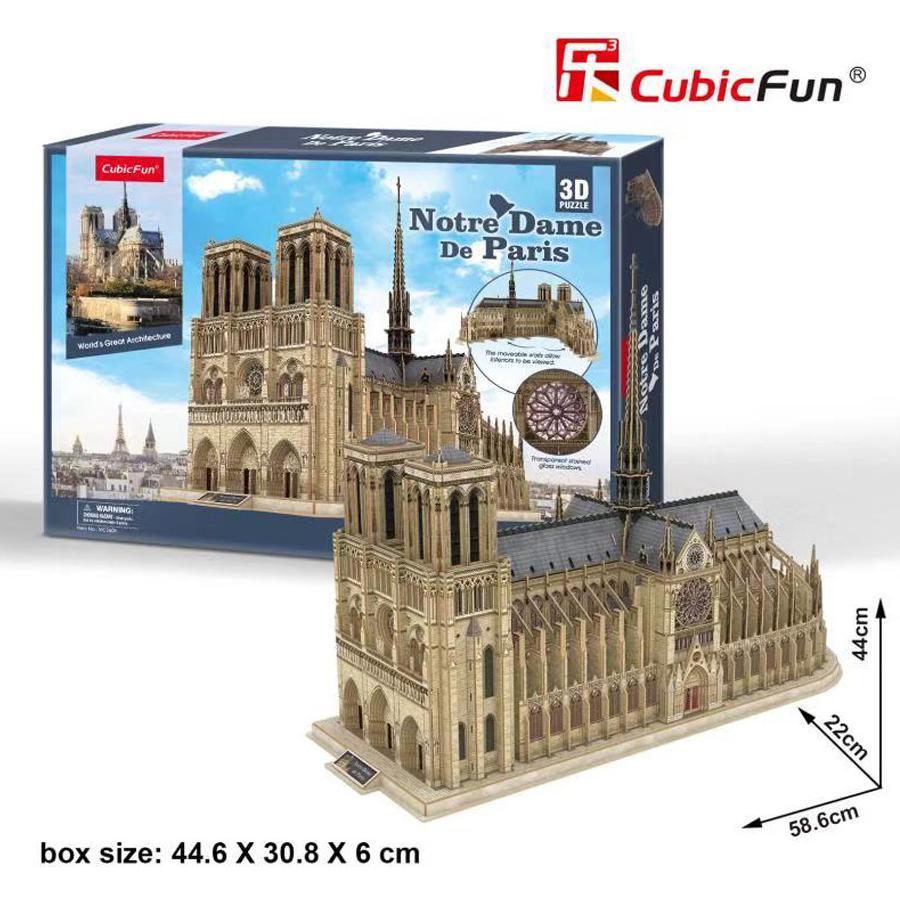 Thumbnail - Cubicfun 3D-Puzzle Kathedrale von Noterdam (293 Teile)