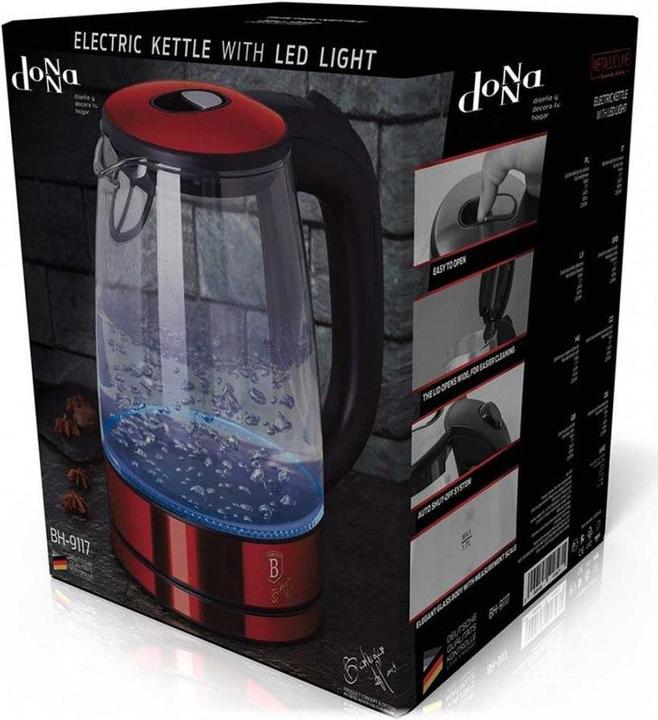Produktbild BerlingerHaus ELECTRIC KETTLE 1.7l BH-9117 BURGUNDY (1.70 l)