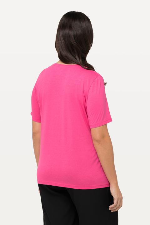 Produktbild Ulla Popken T-Shirt, Modalmix, Classic, Rundhals, Halbarm (56)