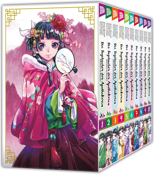 Actual product image Die Tagebücher der Apothekerin - Geheimnisse am Kaiserhof 1-10 im Schuber (German, Itsuki Nanao, Natsu Hyuuga, 2024)