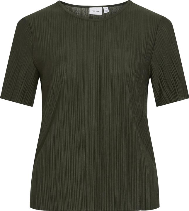 Vila VIPLISA Plissiertes Oberteil mit kurzen Ärmeln (S)