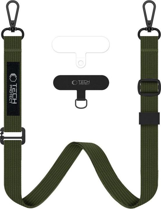 Productafbeelding Tech-Protect C65 Rope Crossbody Leash - Olive