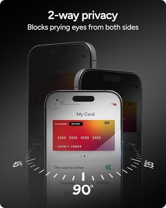 Produktbild Zagg Glass Elite Privacy (1 Stk., Apple iPhone 17 Pro)