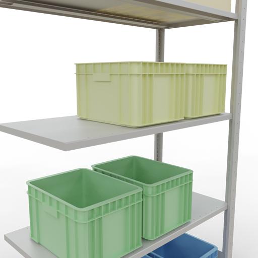 Image du produit Schulte Lagertechnik Système d'assemblage de rayonnages MULTIplus85 avec traverses de longueur