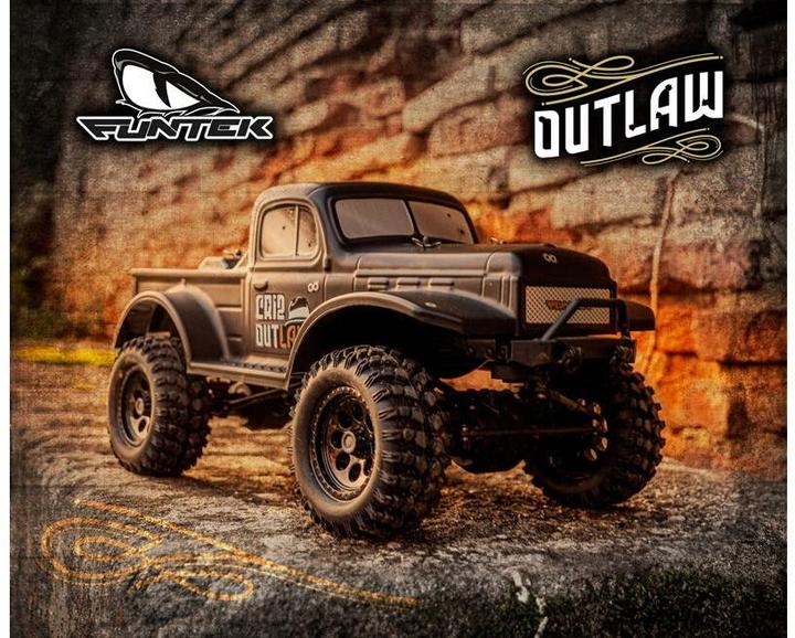 Produktbild Funtek Scale Crawler CR12 Outlaw Schwarz, RTR, 1:12 (RTR Ready-to-Run)