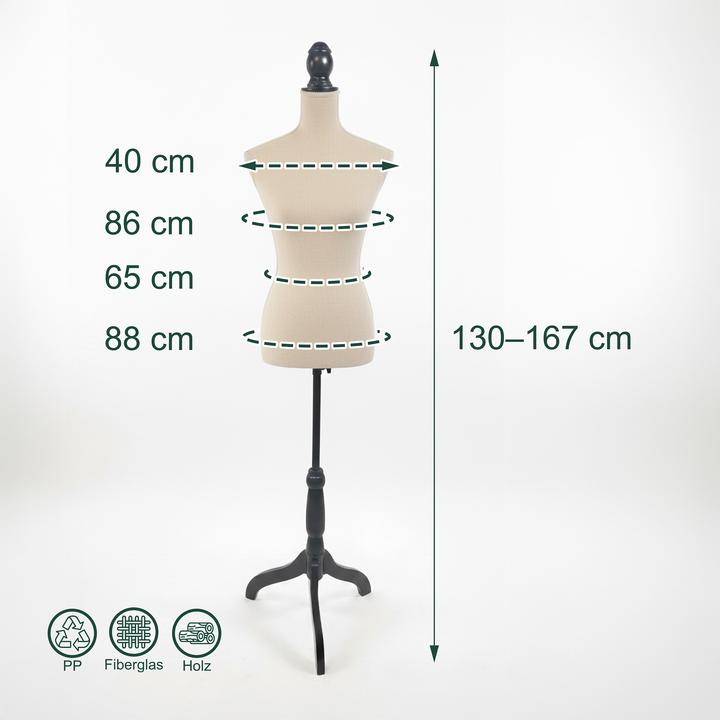 Image du produit Relaxdays buste de couture