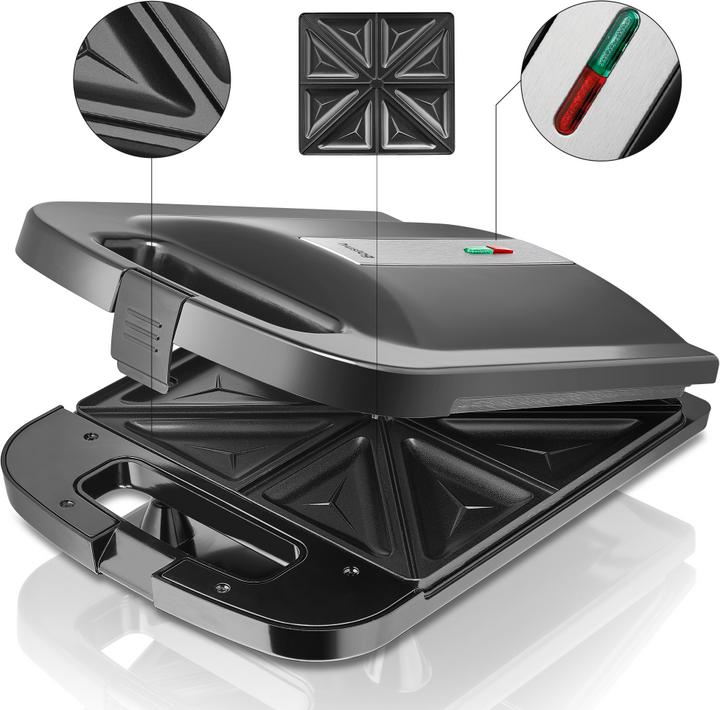 Actual product image Huslog 4-slice sandwich maker AK-7822