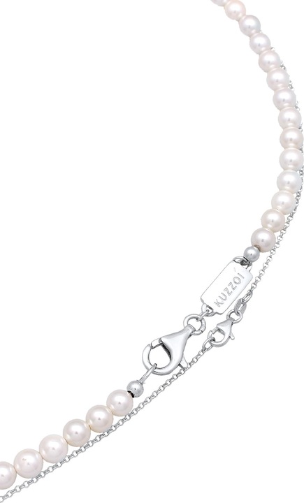 Immagine prodotto Kuzzoi Croce, Strato, Perla, Collana di perle (Perle di conchiglia, Acciaio inossidabile, Nessuna pietra, Argento 925)