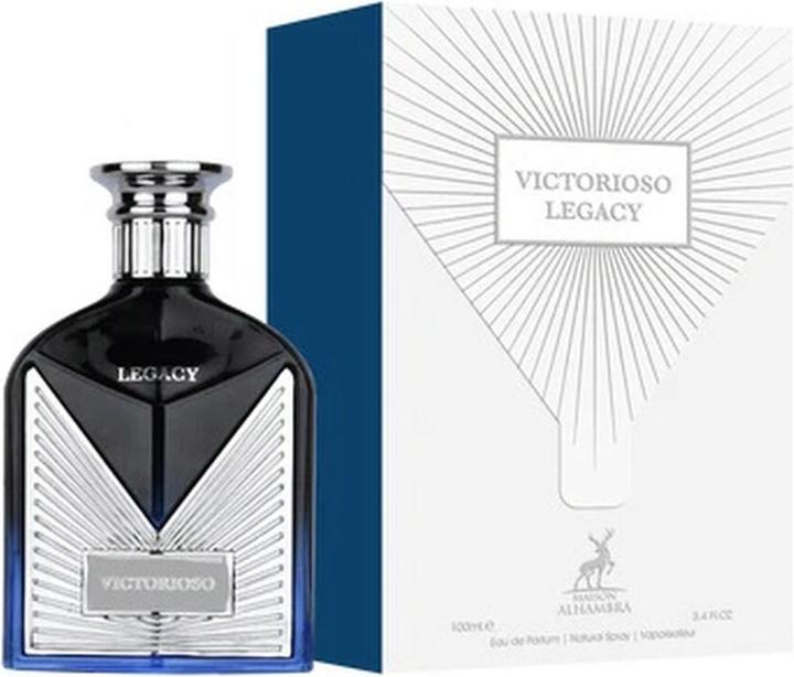 Actual product image Maison Alhambra Victorioso Legacy Unisex Eau De Parfum Spray 3.4 Ounce (Eau de parfum, 100 ml)