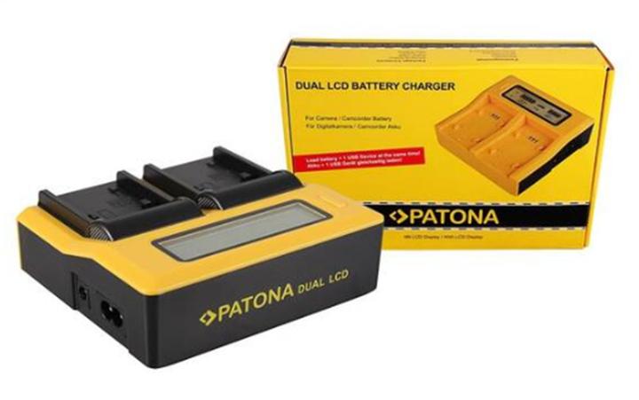 Immagine prodotto Patona Caricabatterie LCD doppio (Caricabatterie per fotocamere)