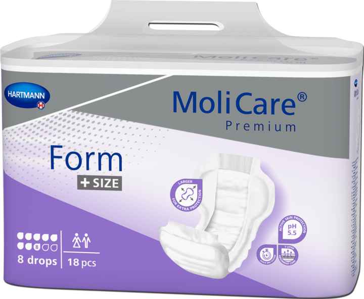 Produktbild MoliCare Form +SIZE Inkontinenz Einlage (20 x, Large)