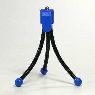 Actual product image Logo Mobile selfie stick on table, blue, thermoplastic