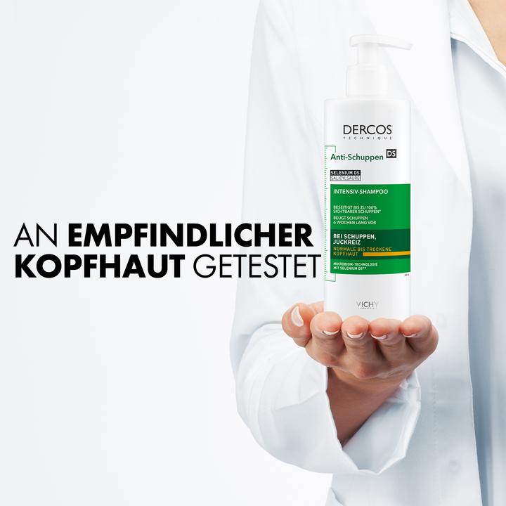 Produktbild Vichy Dercos Anti-Schuppen Shampoo trockene Kopfhaut (390 ml, Flüssiges Shampoo)