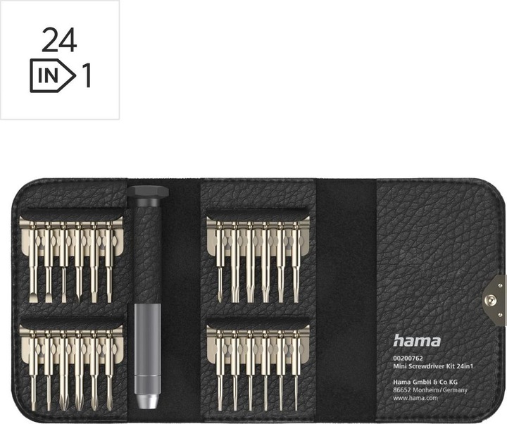 Actual product image Hama Mini screwdriver set (Torq, Cross recess, Tri-wing)