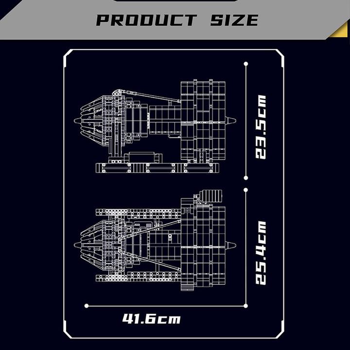 Produktbild Mould King Flugzeug Turbine