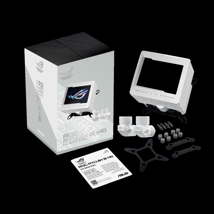 Actual product image ASUS ROG RYUJIN III WB WHT CPU Cooler