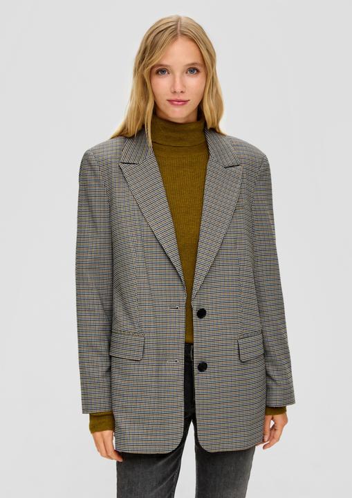 Immagine prodotto s.Oliver Indoor-Blazer Blazer mit Hahnentrittmuster (36)