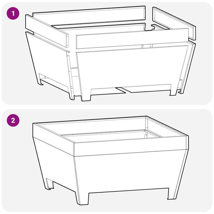 Produktbild vidaXL Feuerplatzabdeckung (50 cm)