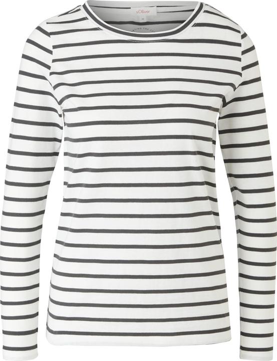 Actual product image S.Oliver T-Shirt Gestreiftes Langarmshirt aus Jersey (34)