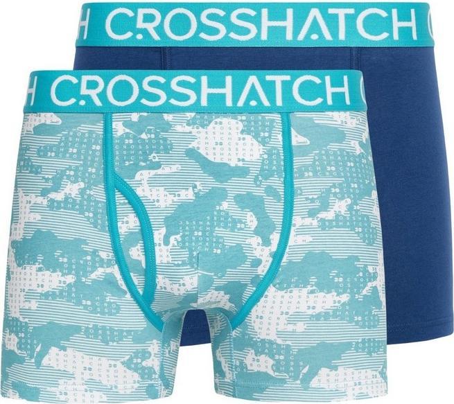 Produktbild Crosshatch Mens Kamzon Boxer Shorts (Pack of 2) (S, 2er Pack)