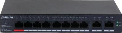 Image du produit Dahua Commutateur||CS4010-8GT-110|Type L2|Bureau/pédestal|8x10Base-T / 100Base-TX / 1000Base-T|Ports PoE (10 ports)