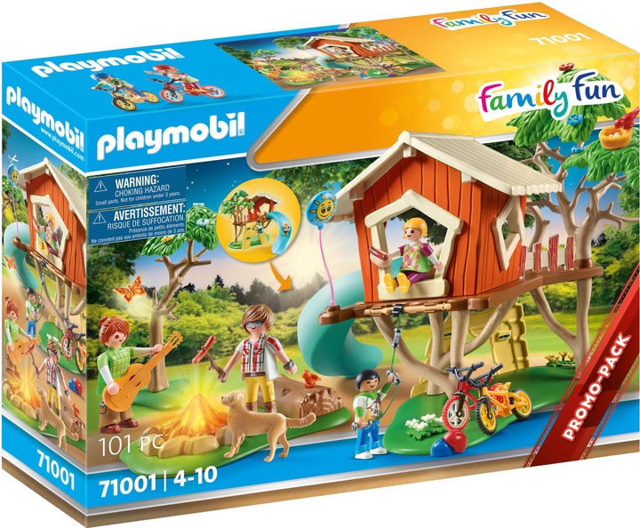 Playmobil Abenteuer-Baumhaus mit Rutsche (71001, Playmobil Family Fun)