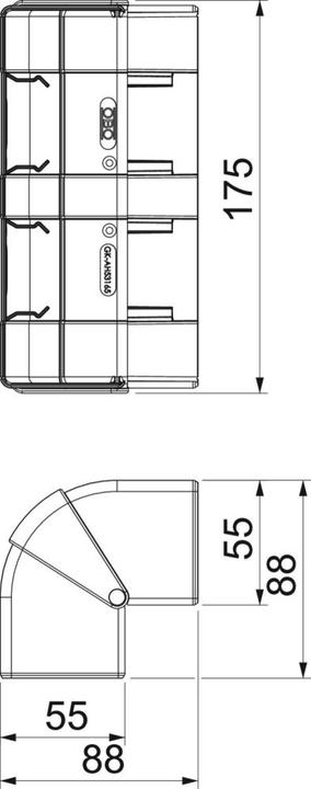 Actual product image OBO Bettermann Outside corner