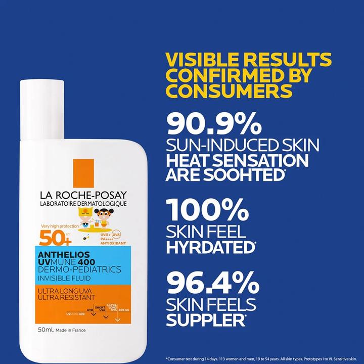 Actual product image La Roche Posay Kids Invisible Fluid UVMune (Sun lotion, SPF 50+, 50 ml, 73 g)