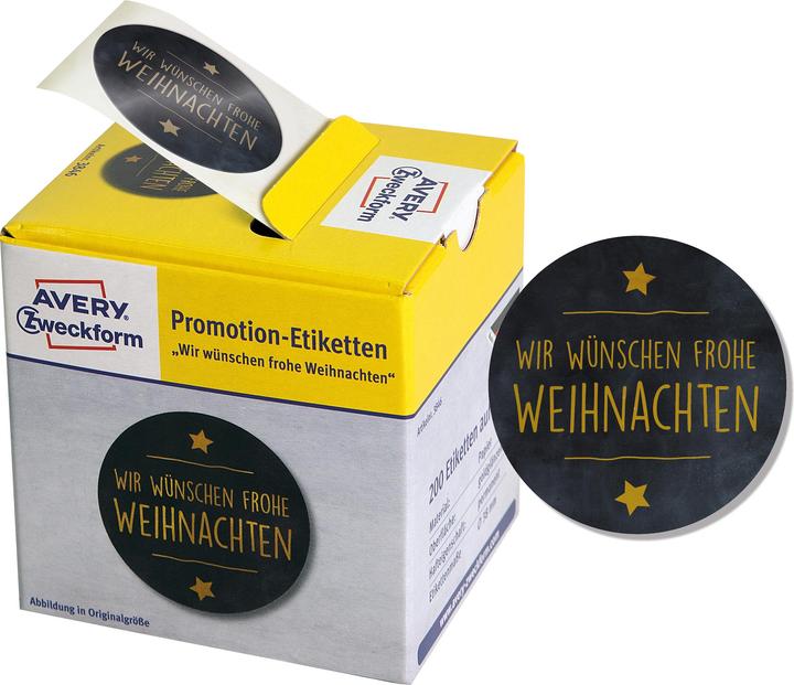 Actual product image Avery Promotion Sticker Christmas