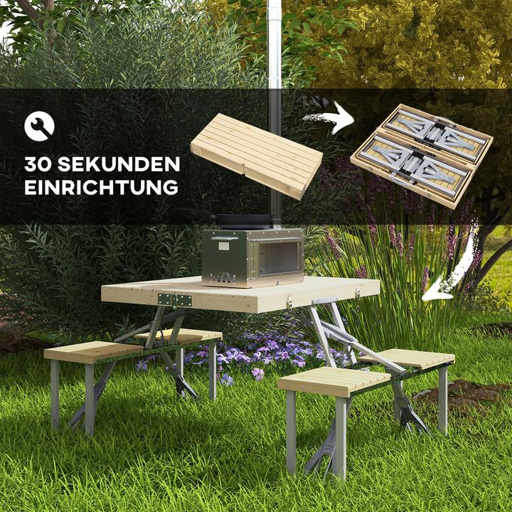 Produktbild Outsunny Campingtisch mit Bank