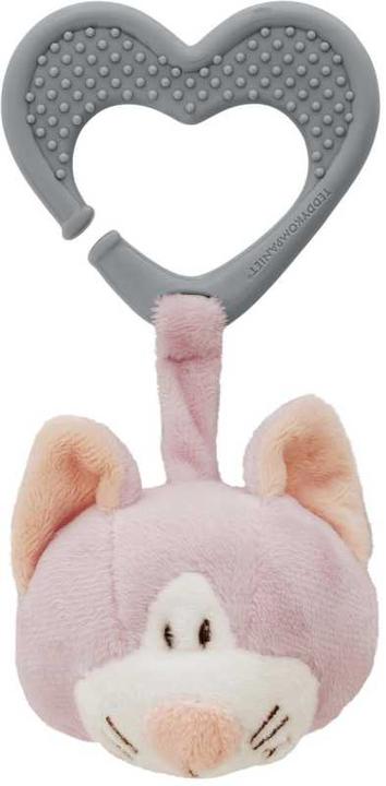 Image du produit Teddykompaniet Hochet et anneau de dentition chat 17 cm