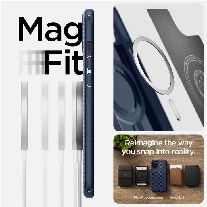 Immagine prodotto Spigen Mag Armor MagSafe, blu navy - iPhone 15 Plus (Apple iPhone 15 Plus)