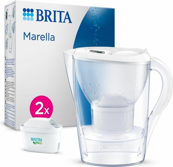 Brita Marella White Jug 2 Filters 2,4l Maxtra Pro
