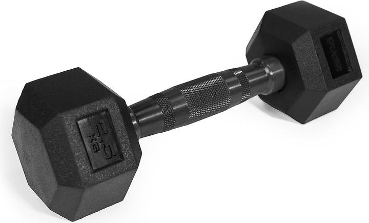 Zipro HEX gummierte Kurzhantel (1 x 2.5 kg)