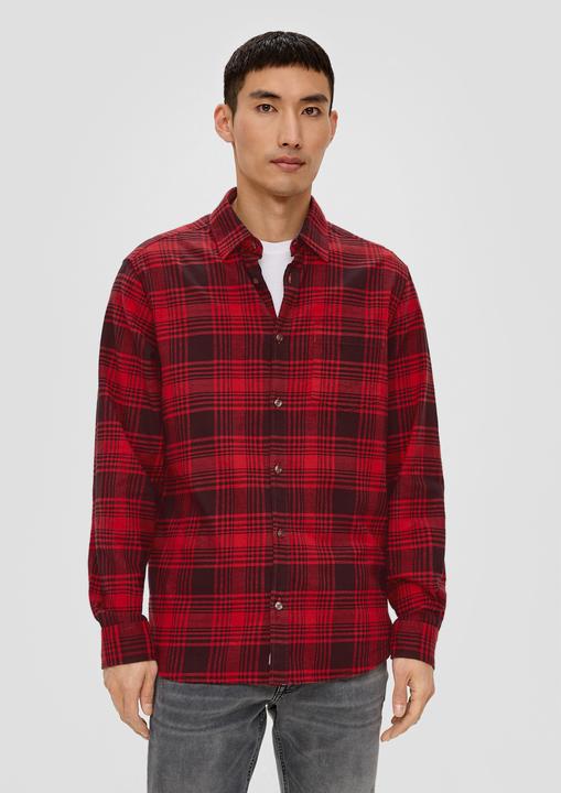 Produktbild s.Oliver Hemd Regular: Karohemd aus Baumwollstretch (XL)