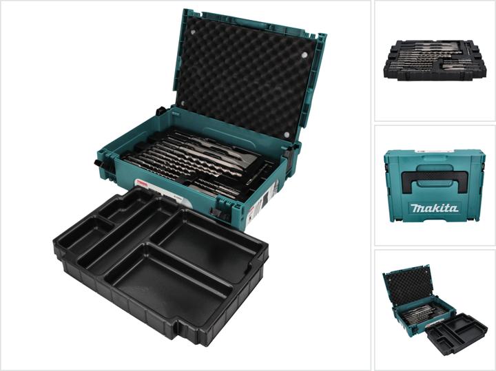 Image du produit Makita Jeu de forets et burins SDS-PLUS en Makpac 17 pièces (1.4 cm)