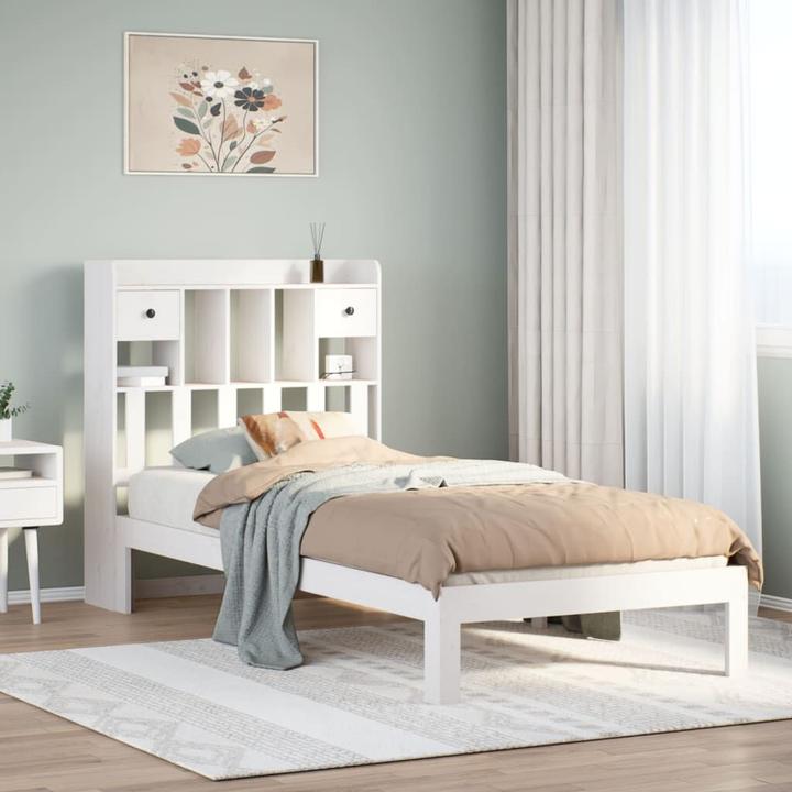 Produktbild vidaXL Bett mit Regal (75 x 190 cm)