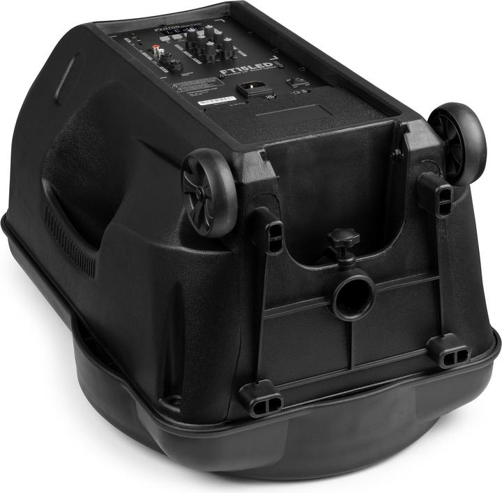 Actual product image Fenton Speaker Bluetooth - FT15LED MK2 karaoke box met LEDâ€™s, accu en microfoon - Voor (Active, 1x 800 W)
