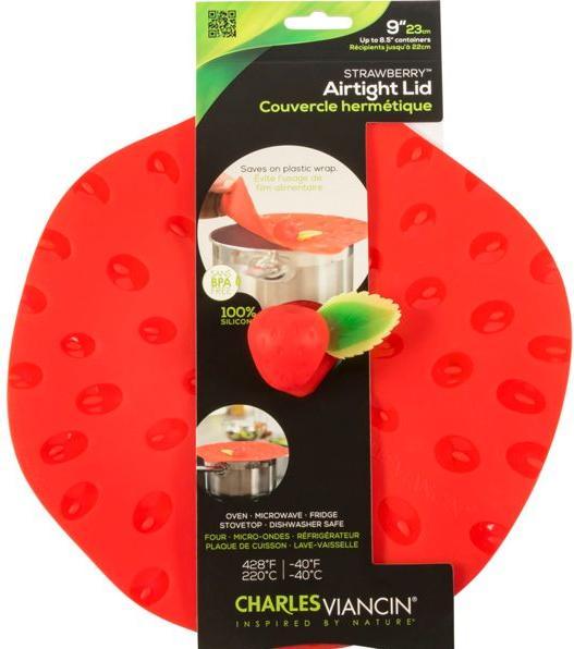 Charles Viancin BERRIES 23 cm Silikon-Deckel Rot