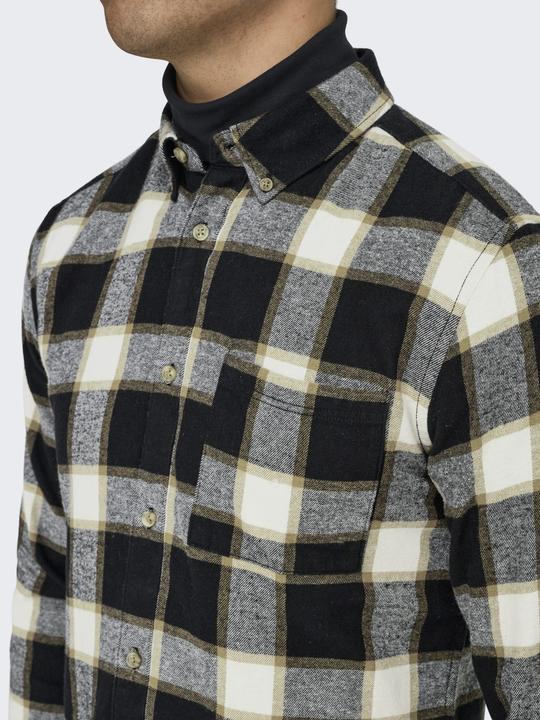 Actual product image Only & Sons Onsral Ls Slim Check Shirt (L)
