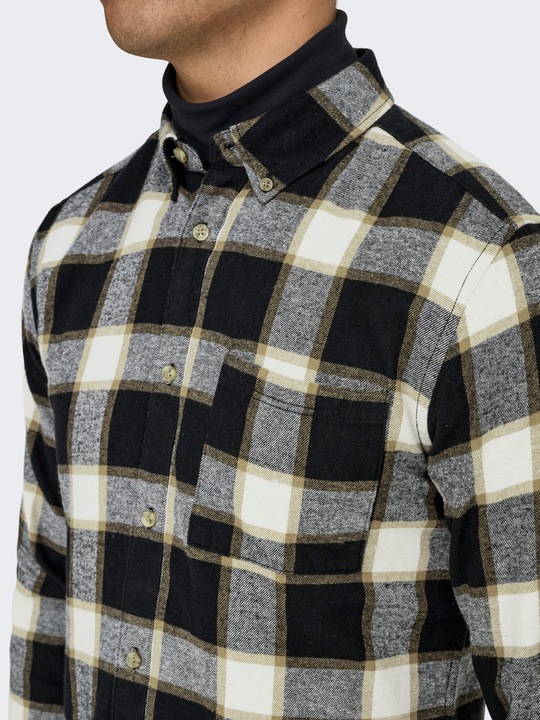 Produktbild Only & Sons Onsral Ls Slim Check Shirt (L)