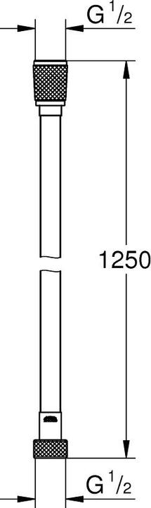 Actual product image Grohe Silverflex Long-Life TwistStop (125 cm)