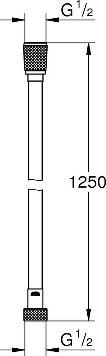 Immagine prodotto Grohe Silverflex Long-Life TwistStop (125 cm)